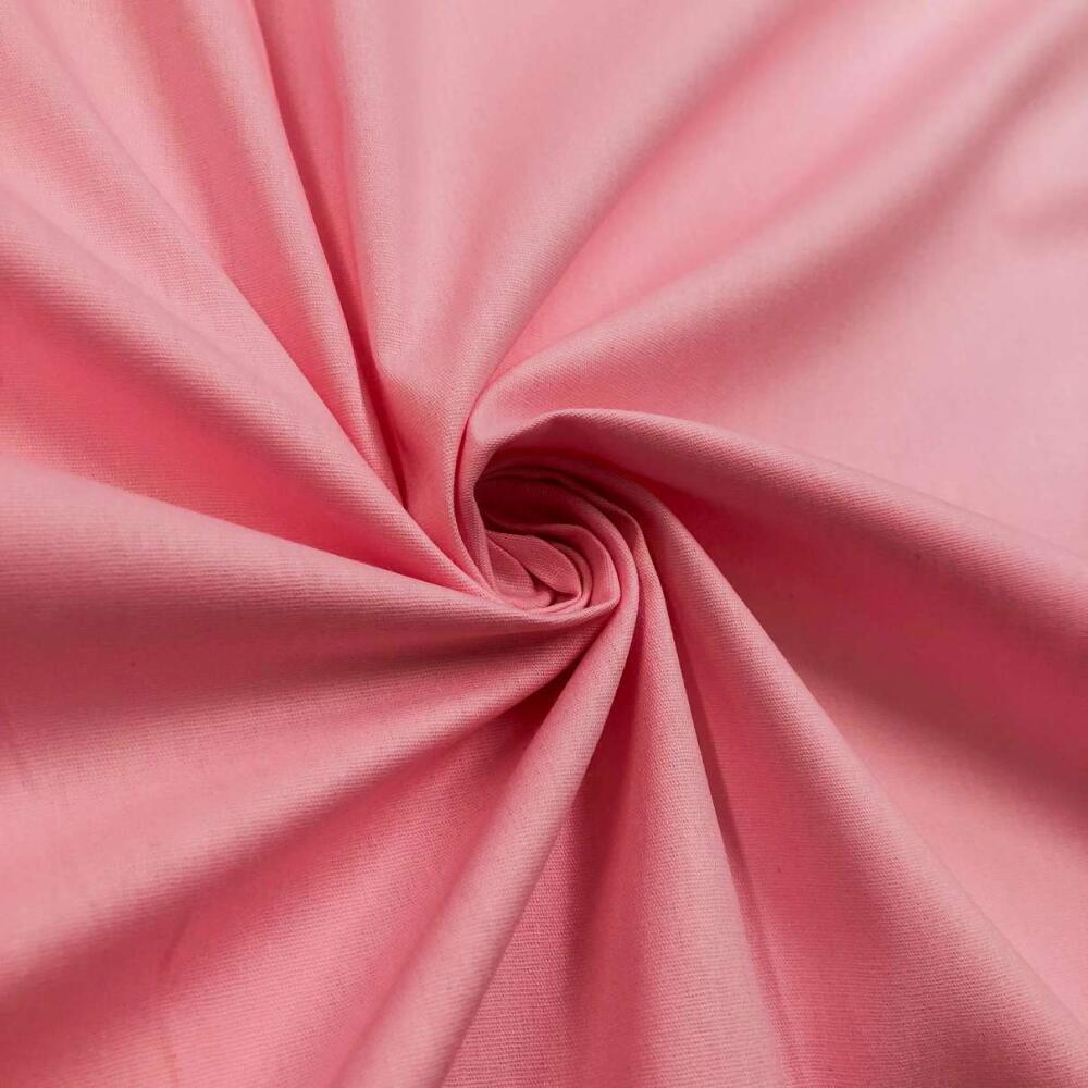 Tecido Tricoline Lisa 100% Algodão 1,50m largura - Rosa chiclets