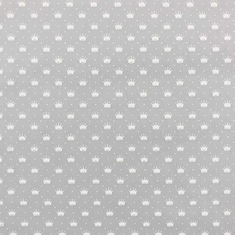 Tecido Tricoline - Mini Coroa com Poá - 100% Algodão - 1,50m largura - Variante 91 Tecido Tricoline - Mini Coroa com Poá - 100% Algodão - 1,50m largura - Variante 91