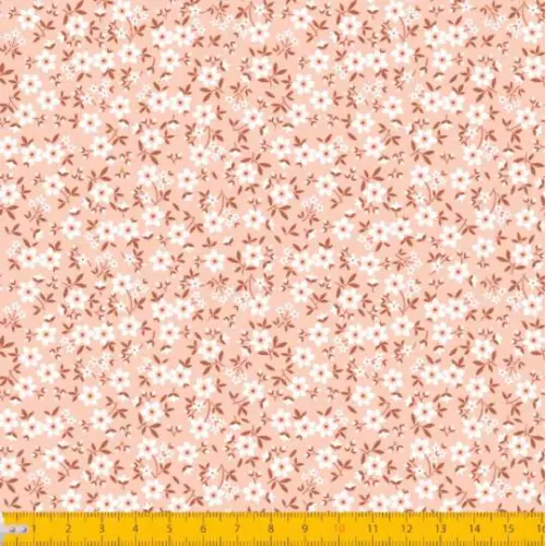 Tecido Tricoline - Mini Ramos - 100% Algodão - 1,50m largura - Variante 1