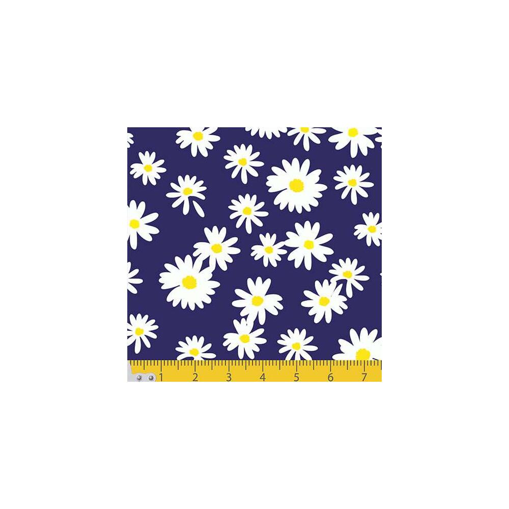 Tecido Tricoline - Mini Margaridas - 100% Algodão - 1,50m largura - Variante 2