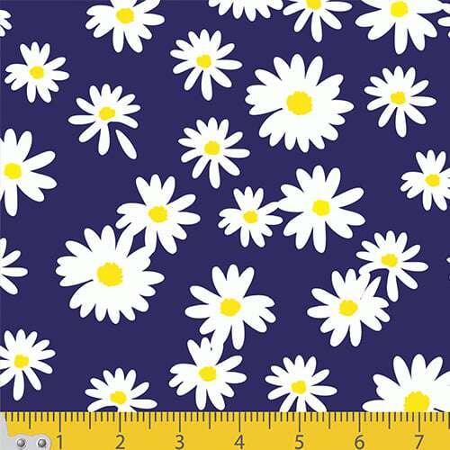 Tecido Tricoline - Mini Margaridas - 100% Algodão - 1,50m largura - Variante 2