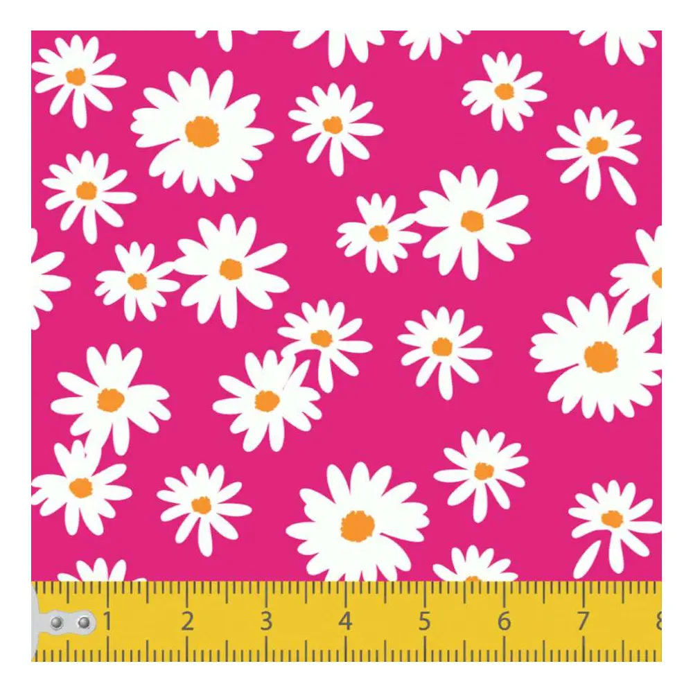 Tecido Tricoline - Mini Margaridas - 100% Algodão - 1,50m largura - Variante 6
