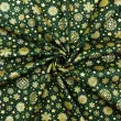 Tecido Tricoline Natal - Estrelas Glitter Dourado - 100% Algodão - 1,50m largura - Variante 59