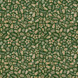 Tecido Tricoline Natal - Folhas Glitter Dourado - 100% Algodão - 1,50m largura - Variante 59
