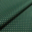 Tecido Tricoline Natal Poá com Glitter Dourado 100% Algodão 1,50m largura - Verde natal