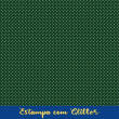 Tecido Tricoline Natal Poá com Glitter Dourado 100% Algodão 1,50m largura - Verde natal