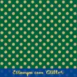 Tecido Tricoline - Poá Grande Dourado Glitter - 100% Algodão - 1,50m largura - Variante 59