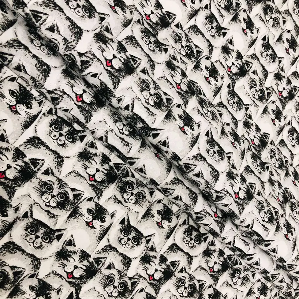 Tecido Tricoline Promocional Estampas Diversas 100% Algodão 1,50m largura - Variante 19