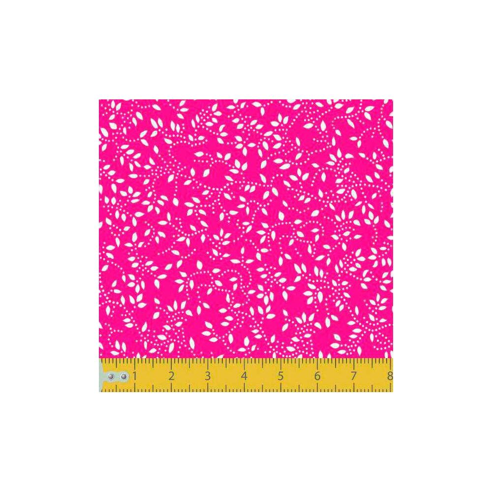 Tecido Tricoline - Raminho com Folhas - 100% Algodão - 1,50m largura - Variante 108