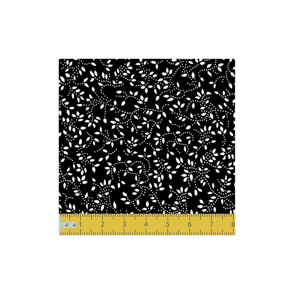 Tecido Tricoline - Raminho com Folhas - 100% Algodão - 1,50m largura - Variante 104