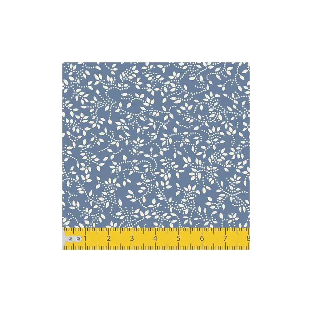 Tecido Tricoline - Raminho com Folhas - 100% Algodão - 1,50m largura - Variante 131