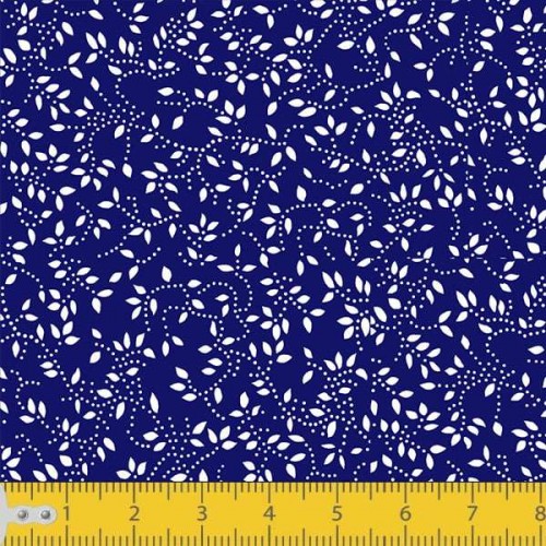 Tecido Tricoline - Raminho com Folhas - 100% Algodão - 1,50m largura - Variante 605