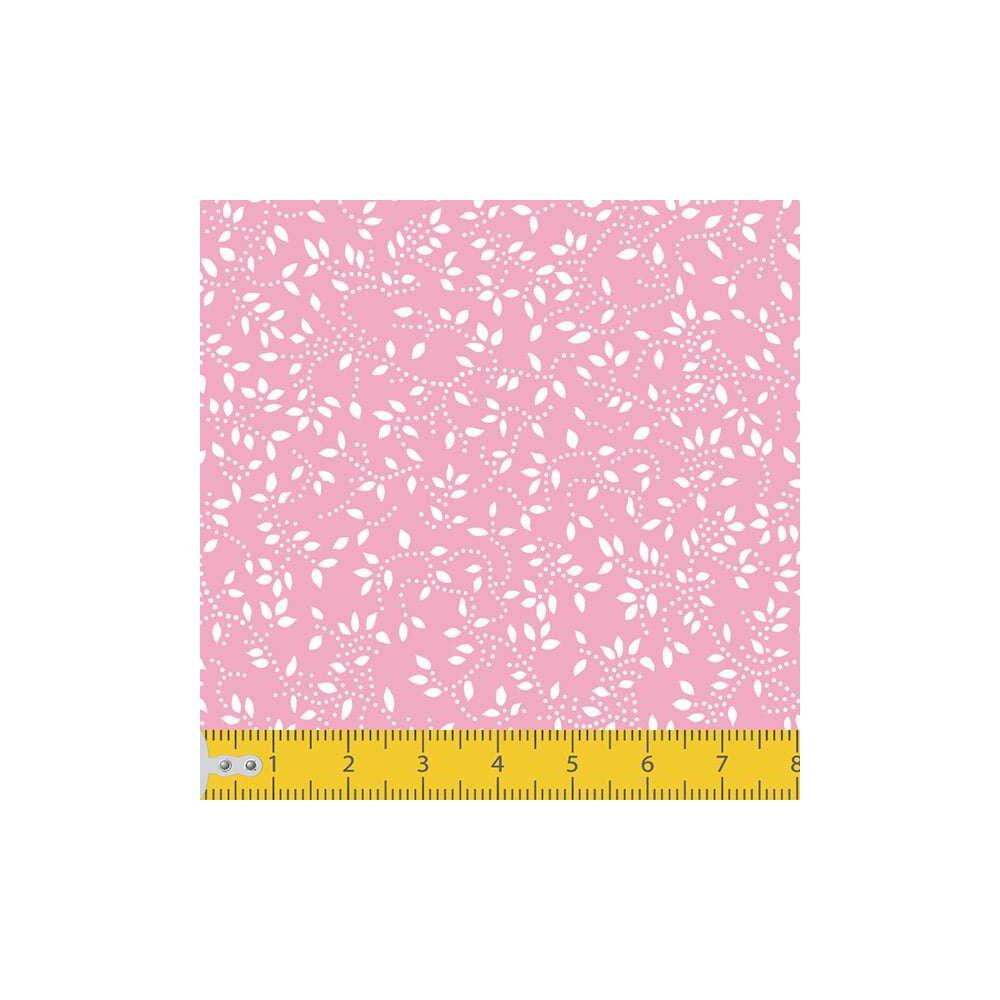 Tecido Tricoline - Raminho com Folhas - 100% Algodão - 1,50m largura - Variante 81