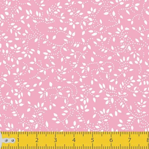 Tecido Tricoline - Raminho com Folhas - 100% Algodão - 1,50m largura - Variante 81