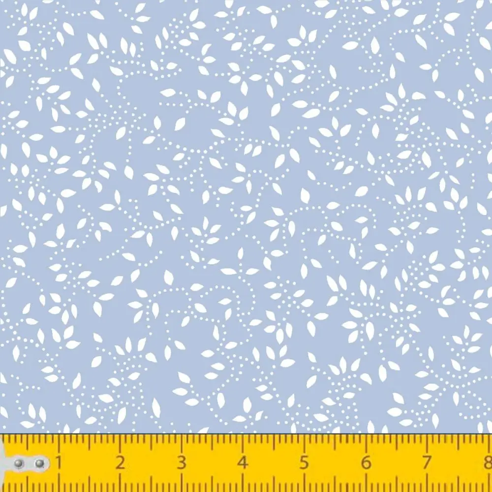 Tecido Tricoline - Raminho com Folhas - 100% Algodão - 1,50m largura - Variante 82