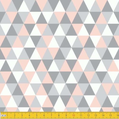 Tecido Tricoline - Triângulos Geométricos - 100% Algodão - 1,50m largura - Variante 2