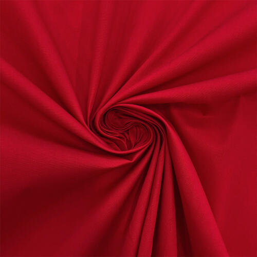 Tecido Tricoline Vermelho Lisa 100% Algodão 1,50m largura - Vermelho