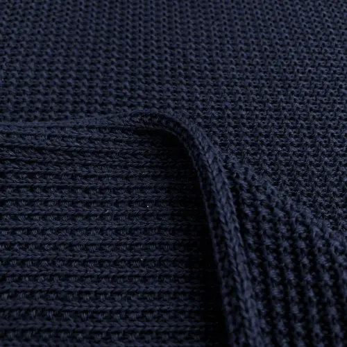 Tecido Tricot Liso em Metro 50% Algodão 50% Acrílico 0,95m Largura - Azul marinho