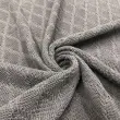 Tecido Tricot Losango em Metro 50% Algodão 50% Acrílico 1,00m Largura - Cinza