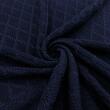 Tecido Tricot Losango em Metro 50% Algodão 50% Acrílico 1,00m Largura - Azul marinho