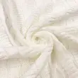 Tecido Tricot Trançado em Metro 50% Algodão 50% Acrílico 0,90m Largura - Branco