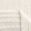 Tecido Tricot Trançado em Metro 50% Algodão 50% Acrílico 0,90m Largura - Branco