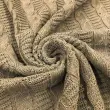 Tecido Tricot Trançado em Metro 50% Algodão 50% Acrílico 0,90m Largura - Bege