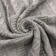 Tecido Tricot Trançado em Metro 50% Algodão 50% Acrílico 0,90m Largura - Cinza