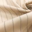 Tecido Two Way Risca de Giz 94% Poliéster 5% Elastano 1% Viscose 1,50m Largura - Bege claro