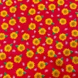 Textoleen Estampado Girassol 100% Poliester 1,50m Largura - Vermelho Textoleen Estampado Girassol 100% Poliester 1,50m Largura - Vermelho