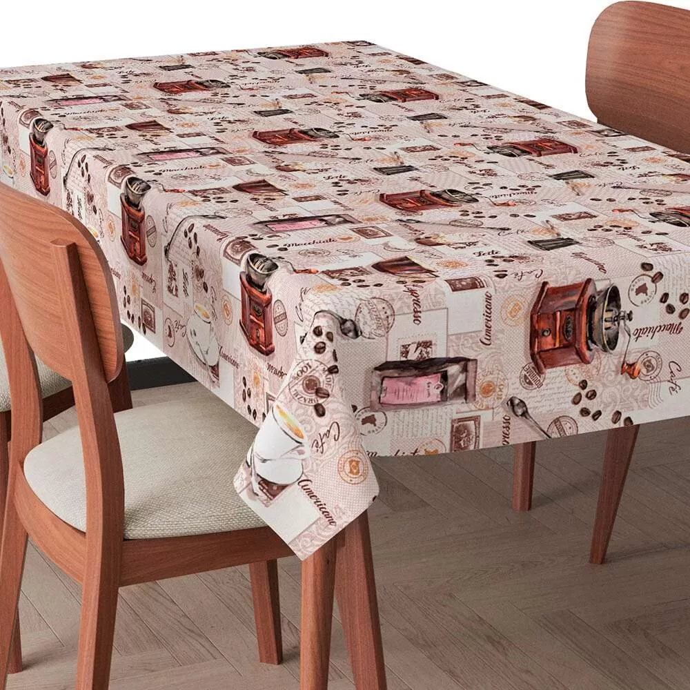 Toalha de Mesa Plástica Barista Café 100% Polipropileno 1,40m Largura - Cor unica Toalha de Mesa Plástica Barista Café 100% Polipropileno 1,40m Largura - Cor unica
