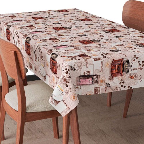 Toalha de Mesa Plástica Barista Café 100% Polipropileno 1,40m Largura - Cor unica Toalha de Mesa Plástica Barista Café 100% Polipropileno 1,40m Largura - Cor unica