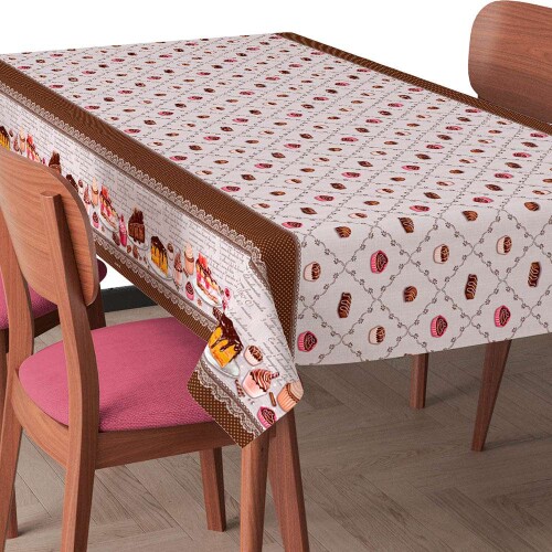 Toalha de Mesa Plástica Confeitaria (Barrado) 100% Polipropileno 1,40m Largura - Cor unica Toalha de Mesa Plástica Confeitaria (Barrado) 100% Polipropileno 1,40m Largura - Cor unica