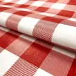 Toalha de Mesa Plástica Chess Xadrez 100% Polipropileno 1,40m Largura - Vermelho Toalha de Mesa Plástica Chess Xadrez 100% Polipropileno 1,40m Largura - Vermelho
