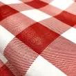 Toalha de Mesa Plástica Chess Xadrez 100% Polipropileno 1,40m Largura - Vermelho