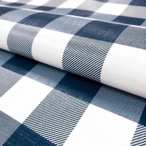 Toalha de Mesa Plástica Chess Xadrez 100% Polipropileno 1,40m Largura - Azul Toalha de Mesa Plástica Chess Xadrez 100% Polipropileno 1,40m Largura - Azul
