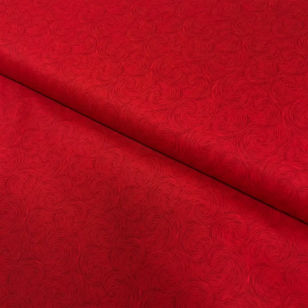 Tricoline Composê Aspiral 100% Algodão 1,50m Largura - Vermelho Tricoline Composê Aspiral 100% Algodão 1,50m Largura - Vermelho