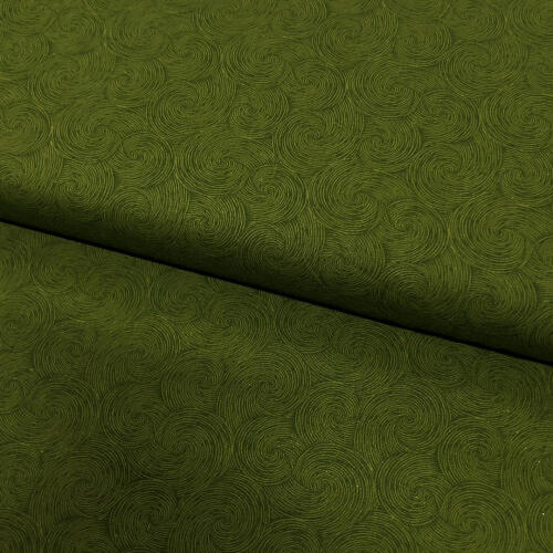 Tricoline Composê Aspiral 100% Algodão 1,50m Largura - Verde oliva