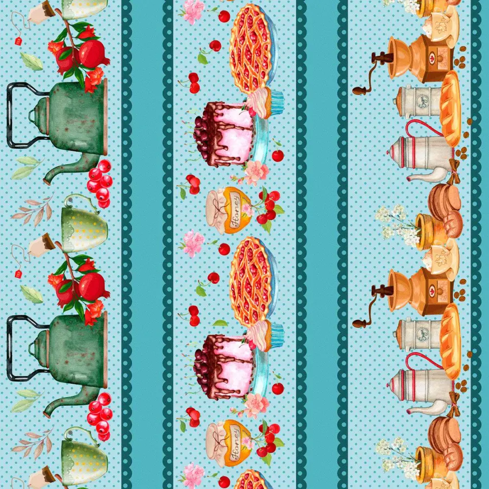 Tricoline Digital Barrado Pic Nic Azul 100% Algodão 1,50m Largura - Variante 1 Tricoline Digital Barrado Pic Nic Azul 100% Algodão 1,50m Largura - Variante 1