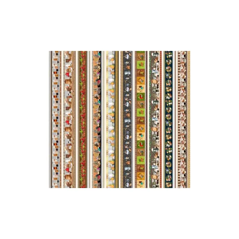 Tricoline Digital Caldeira Café Barrado 100% Algodão 1,50m Largura - Variante 1 Tricoline Digital Caldeira Café Barrado 100% Algodão 1,50m Largura - Variante 1