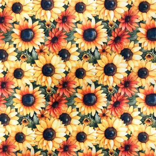 Tricoline Digital Caldeira Girassol Sobreposto 100% Algodão 1,50m Largura - Variante 1 Tricoline Digital Caldeira Girassol Sobreposto 100% Algodão 1,50m Largura - Variante 1