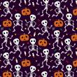 Tricoline Digital - Esqueleto Halloween - 100% Algodão - Variante 1