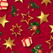 Tricoline Digital Estrela de Natal 100% Algodão 1,50m Largura - Variante 1
