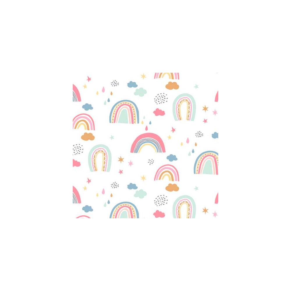 Tricoline Digital Exclusiva JLM Arco Íris 100% Algodão 1,50m Largura - Variante 1