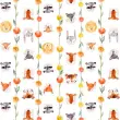 Tricoline Digital Exclusiva JLM Rostinhos Animais 100% Algodão 1,50m Largura - Variante 1