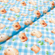Tricoline Digital Fabricart Coleção Capivaras 100% Algodão 1,50m Largura - Capivara azul