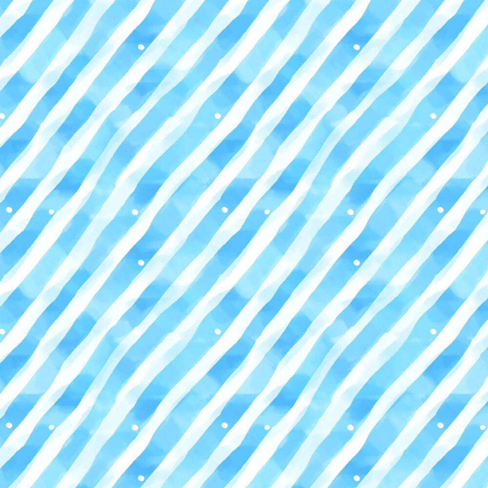 Tricoline Digital Fabricart Coleção Capivaras 100% Algodão 1,50m Largura - Listrado azul