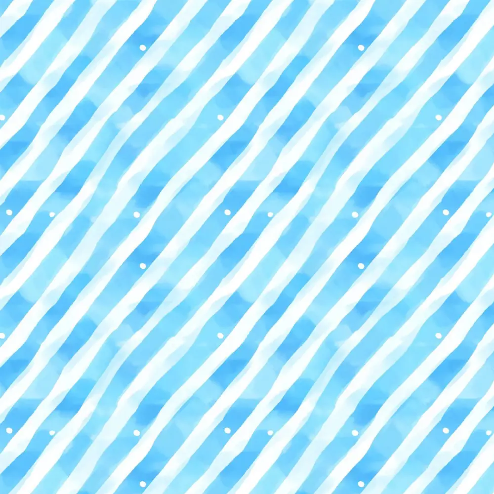 Tricoline Digital Fabricart Coleção Capivaras 100% Algodão 1,50m Largura - Listrado azul