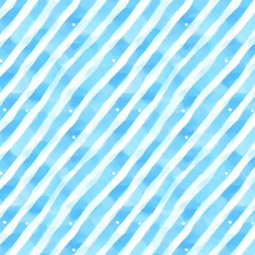 Tricoline Digital Fabricart Coleção Capivaras 100% Algodão 1,50m Largura - Listrado azul