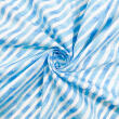 Tricoline Digital Fabricart Coleção Capivaras 100% Algodão 1,50m Largura - Listrado azul